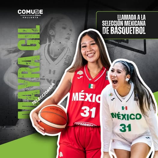 Mayra Gil lleva en alto el nombre de Puerto Vallarta a la selección nacional de basquetbol