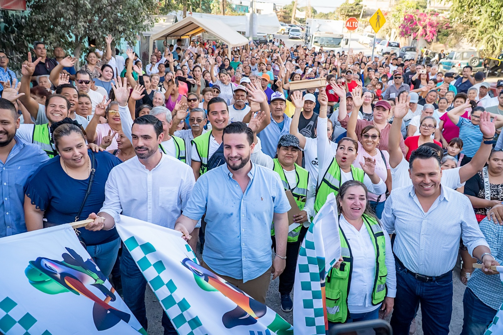 Inicio de pavimentación de la Avenida Federación